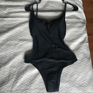 famous red sunny suit but in black!